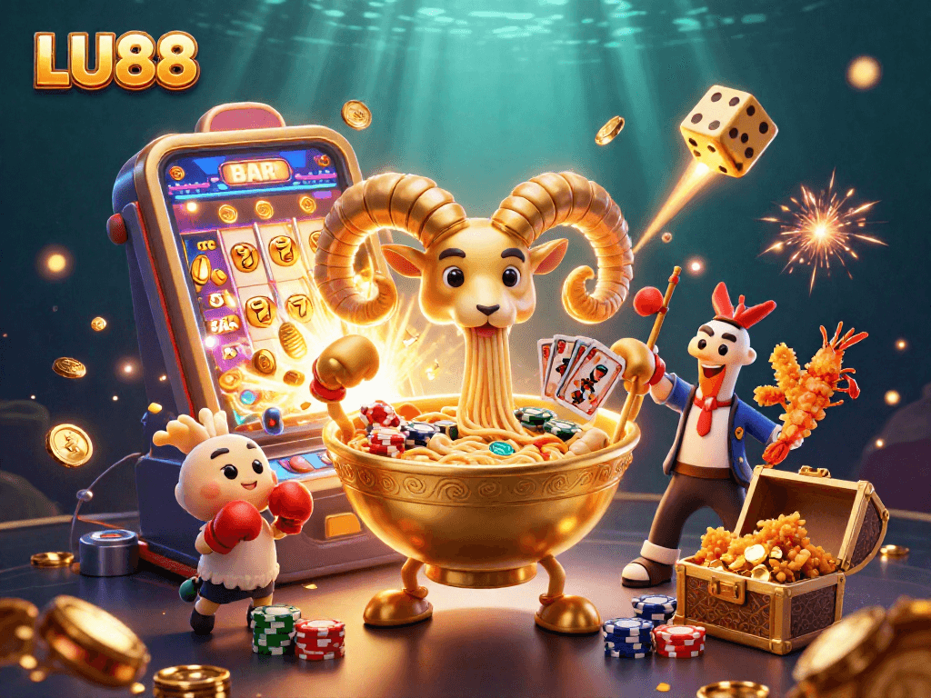 LU88 delights players with vibrant 3D casino elements, showcasing a jackpot atmosphere full of excitement.