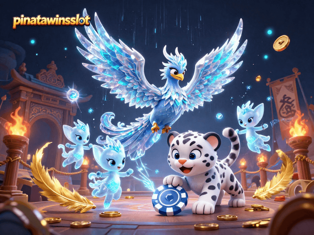 Engage in thrilling gameplay with pinatawinsslot featuring vibrant 3D phoenix and mystical ice sprites.
