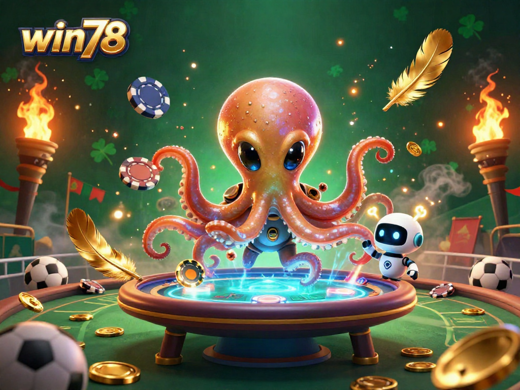 Experience thrilling sports betting action with win78 surrounded by vibrant alien characters and dynamic game elements.