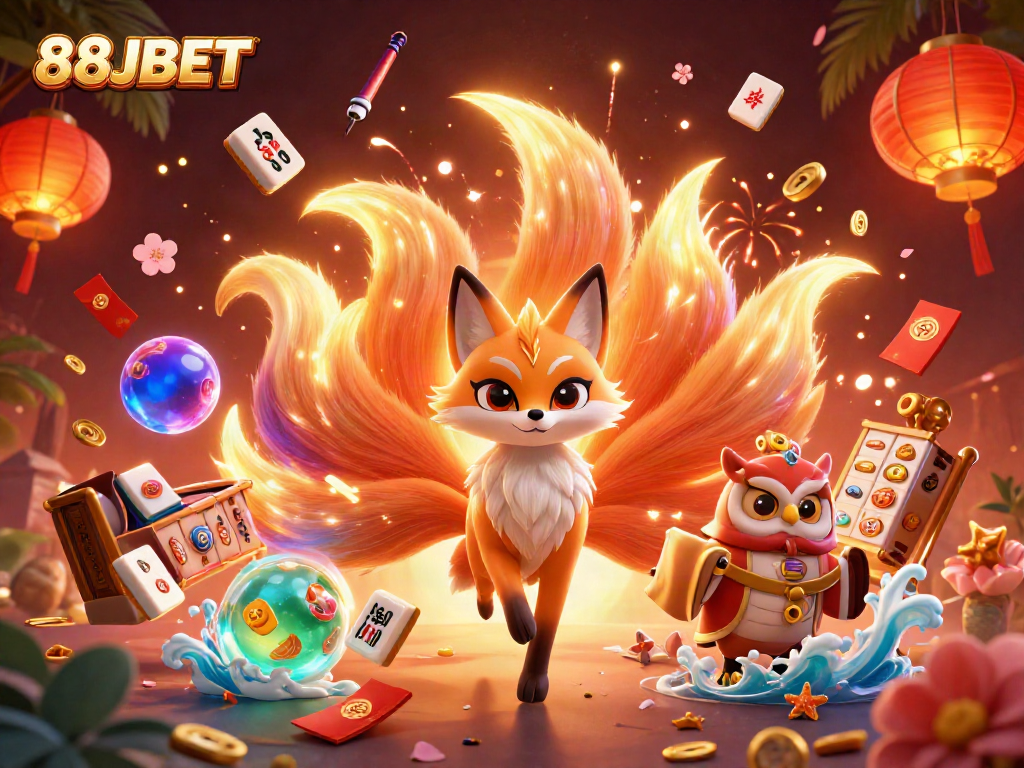 Engage in vibrant gameplay at 88JBET with colorful slot reels and dynamic gaming elements.