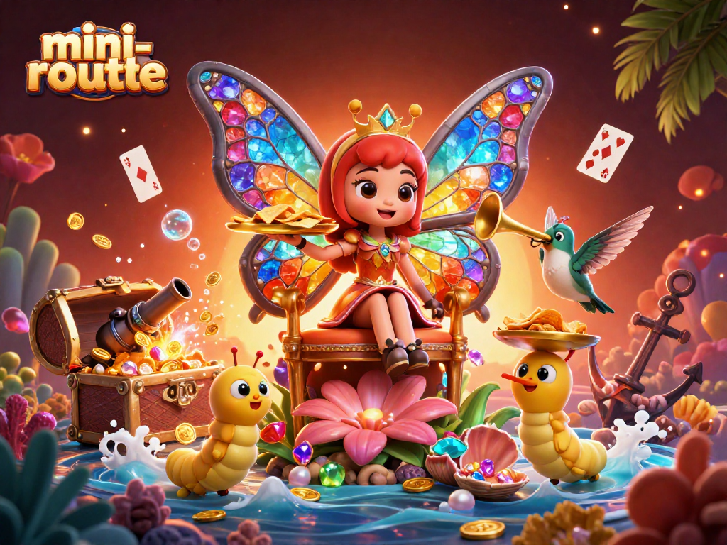 Experience the excitement of mini-roulette with vibrant characters and dynamic casino elements.