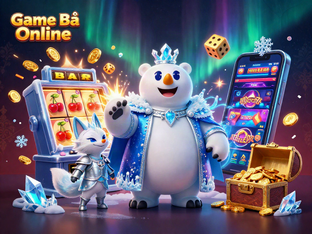 Experience the excitement of Game Bài Online with a vibrant scene of winning jackpots and casino adventures.