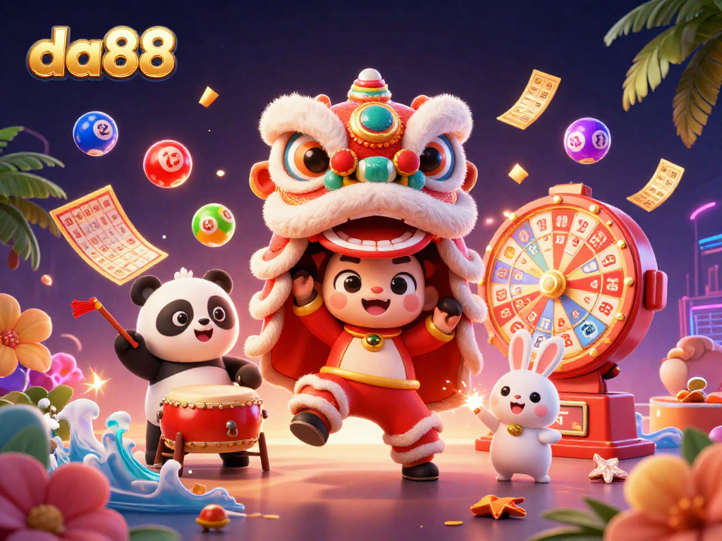 Experience thrilling lottery action with da88 featuring vibrant characters and dynamic game elements.