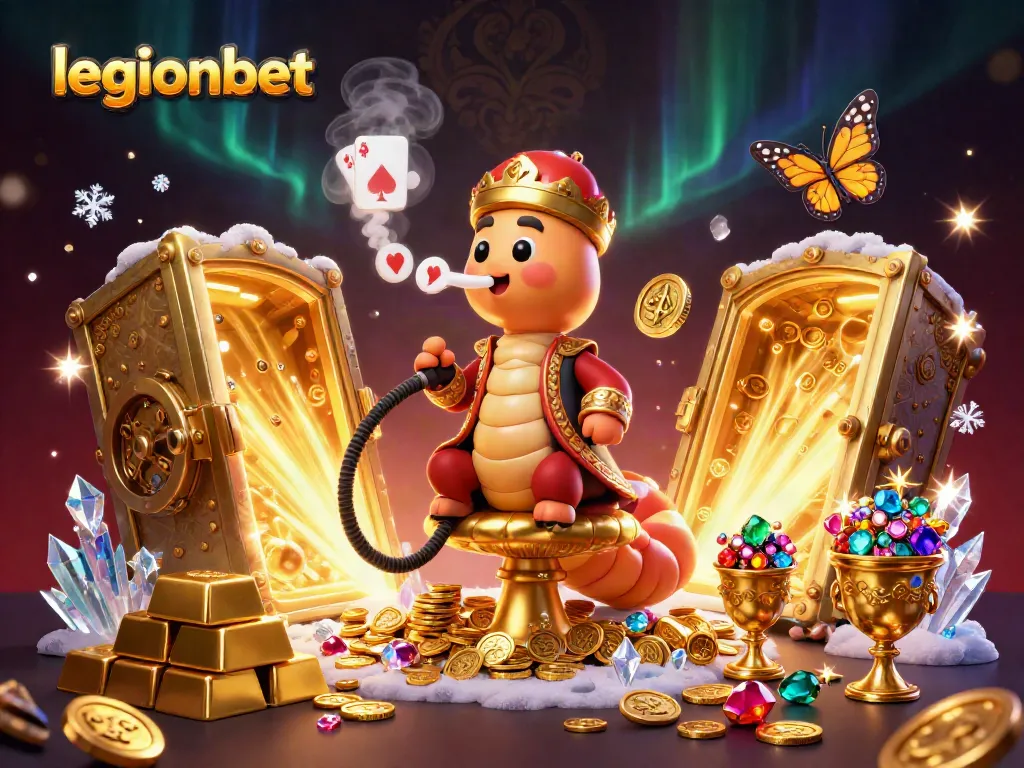 Experience thrilling gameplay with legionbet's captivating casino action scene featuring vibrant characters and treasures.
