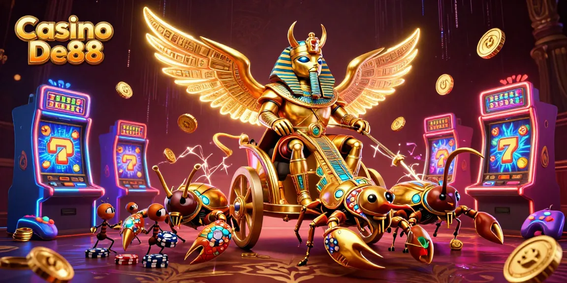 Play thrilling games at Casino De88 with vivid characters and a dynamic casino scene!