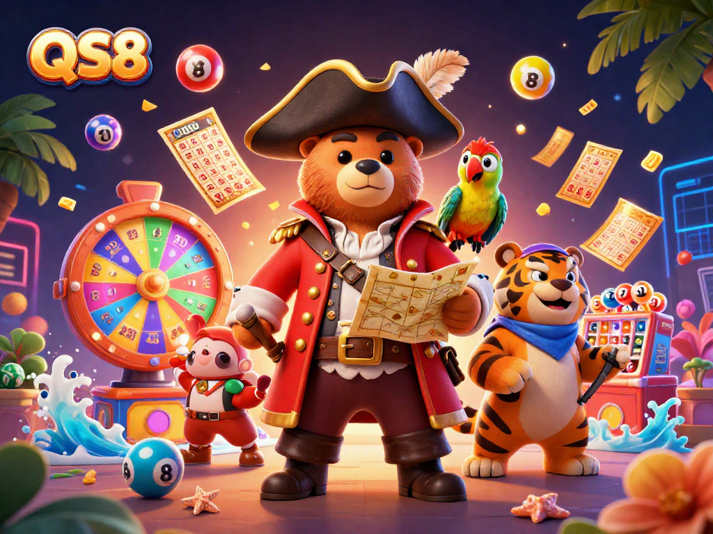 Experience exhilarating gameplay at QS88 with vibrant casino elements and a dynamic scene.