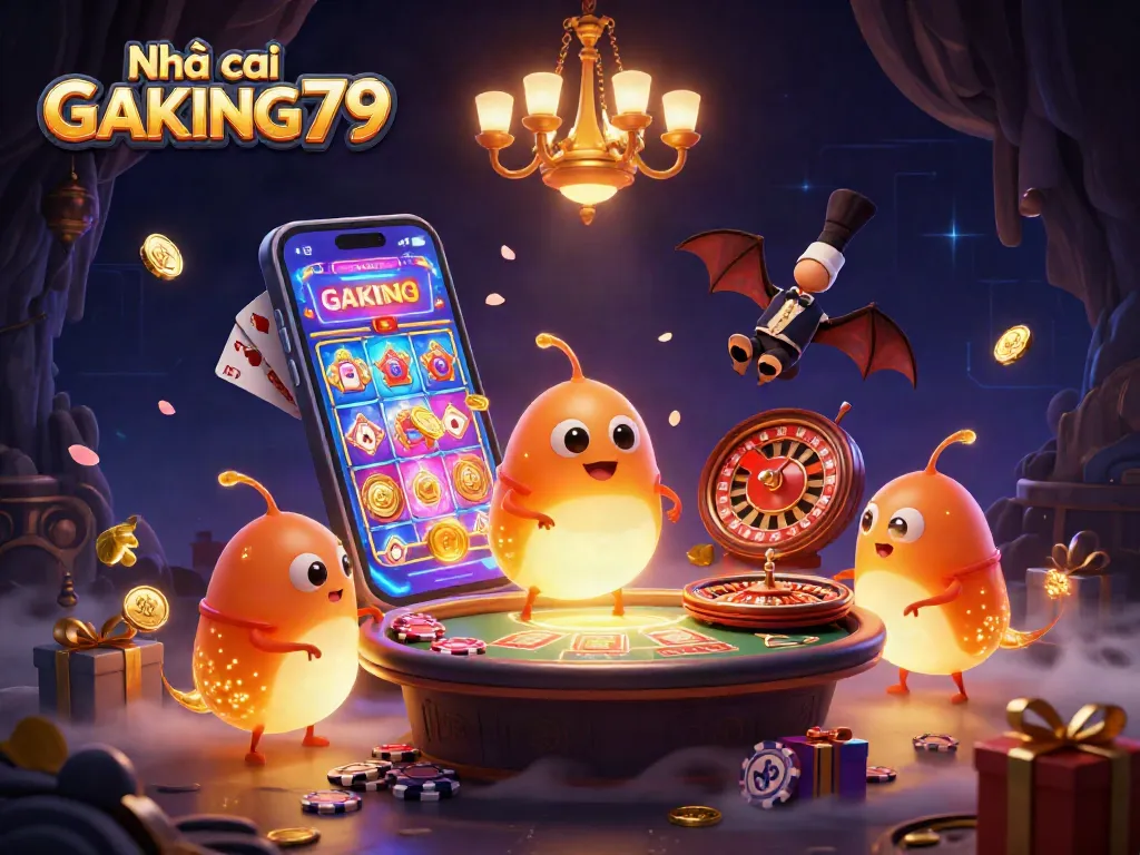 Place bets and enjoy gaming at Nhà cái GAKING79 with lively 3D casino illumination.