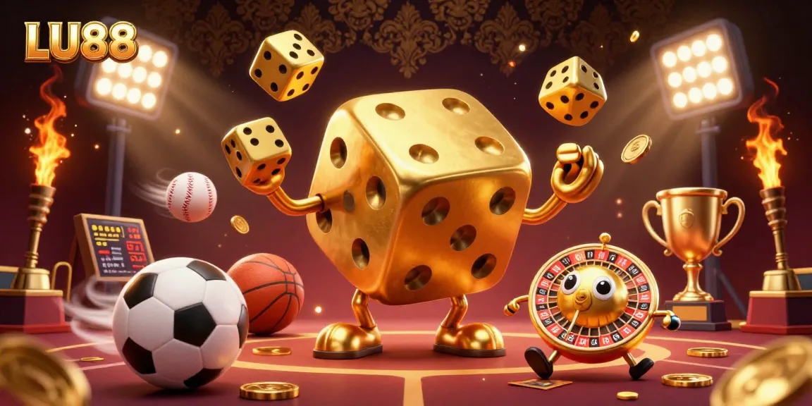 LU88 offers exhilarating gaming experiences featuring vibrant animated casino elements and sports dynamics.