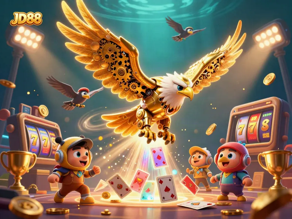 Experience winning thrills with JD88 in a vibrant 3D casino world of slots and excitement.