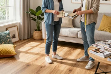 laminate flooring buying guide uk comparing options in a stylish home setting